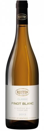 Lahev vína Pinot Blanc Classic 2013, pozdní sběr (suché)