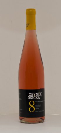 Lahev vína Rulandské modré - rosé 2016, pozdní sběr (polosuché)