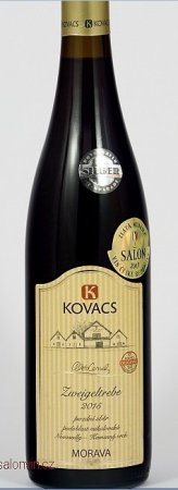 Lahev vína Zweigeltrebe 2015, pozdní sběr (suché)