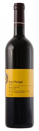 Lahev vína Modrý Portugal 2015, zemské víno (suché)
