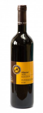 Lahev vína Alibernet 2013, zemské víno (suché)