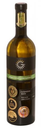 Lahev vína Rulandské biele 2015, výběr z hroznů (suché)
