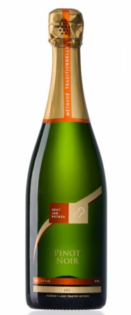 Lahev vína Pinot Noir sec, jakostní šumivé víno (sec)