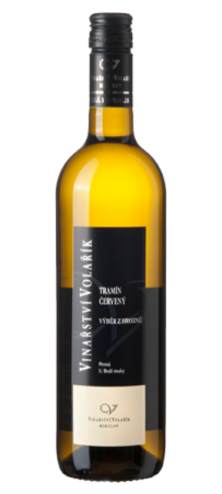 Lahev vína Tramín červený 2014, výběr z hroznů (polosladké)