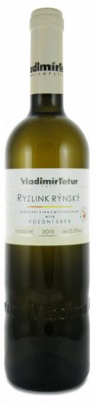 Lahev vína Ryzlink rýnský 2015, pozdní sběr (polosuché)