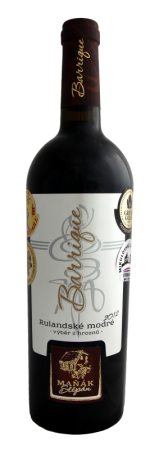 Lahev vína Rulandské bílé barrique 2012, pozdní sběr (suché)