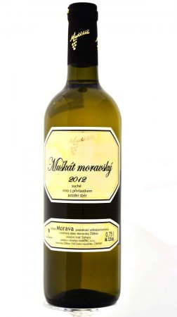 Lahev vína Muškát moravský 2012, pozdní sběr (suché)