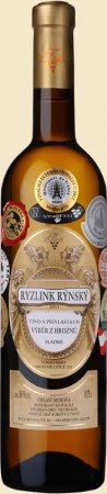 Lahev vína Ryzlink rýnský 2011, výběr z hroznů (sladké)