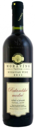 Lahev vína Rulandské modré 2011, výběr z hroznů (suché)