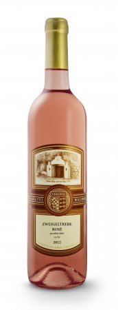 Lahev vína Rosé Zweigeltrebe 2012, pozdní sběr (suché)
