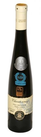 Lahev vína Chardonnay 2007, výběr z bobulí (sladké)