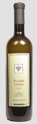 Lahev vína Ryzlink rýnský 2010, pozdní sběr (suché)