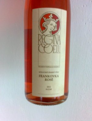 Lahev vína Frankovka rosé 2012, zemské víno (suché)
