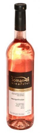 Lahev vína Zweigeltrebe rosé 2012, pozdní sběr (suché)