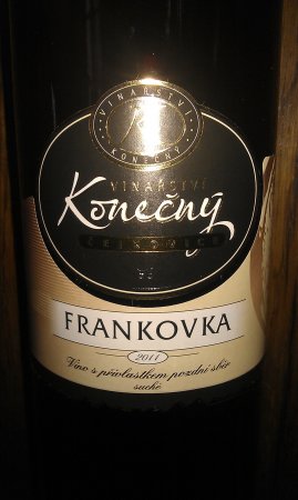 Lahev vína Frankovka 2011, pozdní sběr (suché)