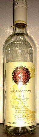 Lahev vína Chardonnay 2011, pozdní sběr (polosuché)