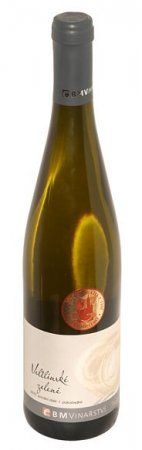 Lahev vína Veltlínské zelené 2010, pozdní sběr (polosladké)