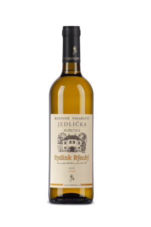 Lahev vína Ryzlink rýnský 2018, pozdní sběr (suché)