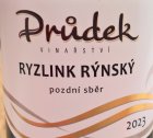 Ryzlink rýnský 2023, pozdní sběr