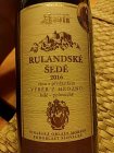 Rulandské šedé 2016, výběr z hroznů