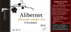 Alibernet 2016, zemské víno