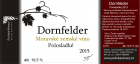 Dornfelder 2015, zemské víno