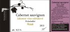 Cabernet Sauvignon 2013, jakostní víno